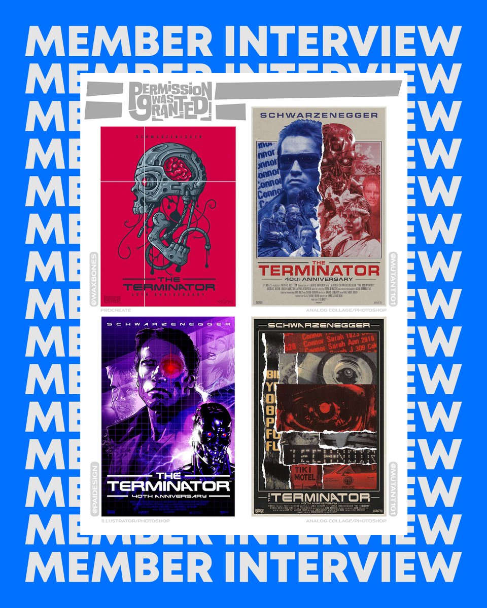 ⚡ Member Interview: Permission Was Granted ⚡ 

Today’s feature is three interviews for the price of one: Permission Was Granted is a trio of artists who have united under the flag of carving more creative time for themselves.

Read the article by <a href="/weird_werewolf/">weird_werewolf</a> on PosterSpy:
