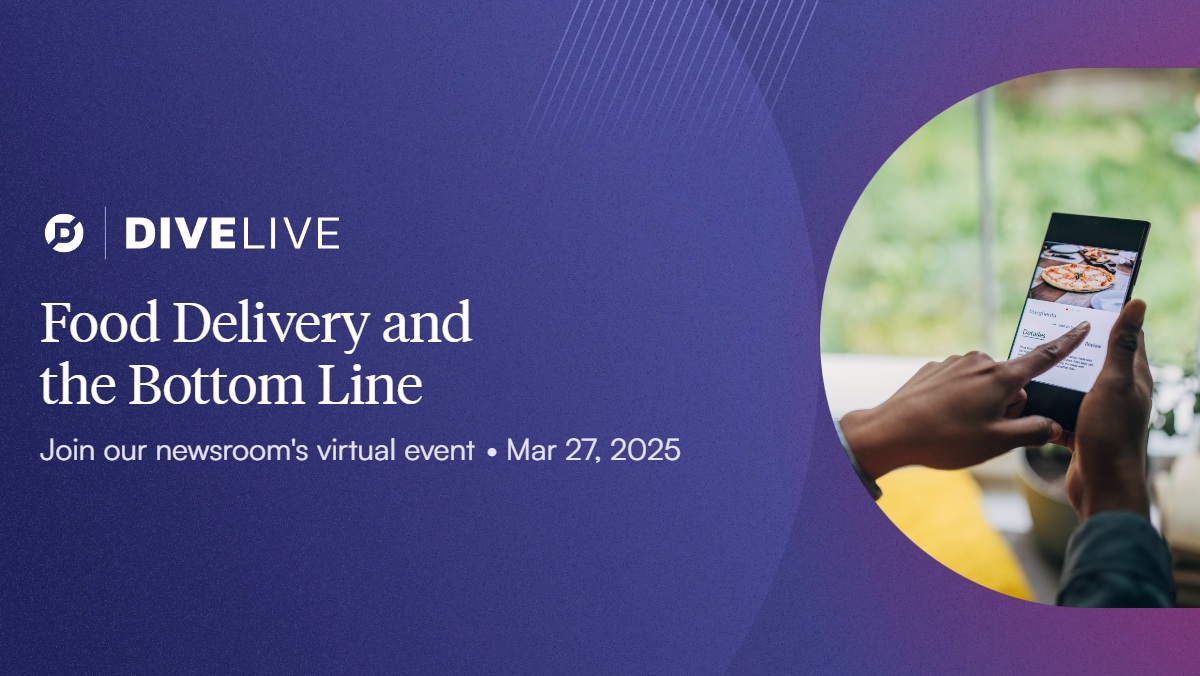 Food delivery is booming, but profitability remains a challenge. Join us for Food Delivery and the Bottom Line on March 27 at 12PM ET, a free virtual event exploring consumer demand, tech innovations, 3P partnerships, and more! Register here: events.industrydive.com/events/food-de…