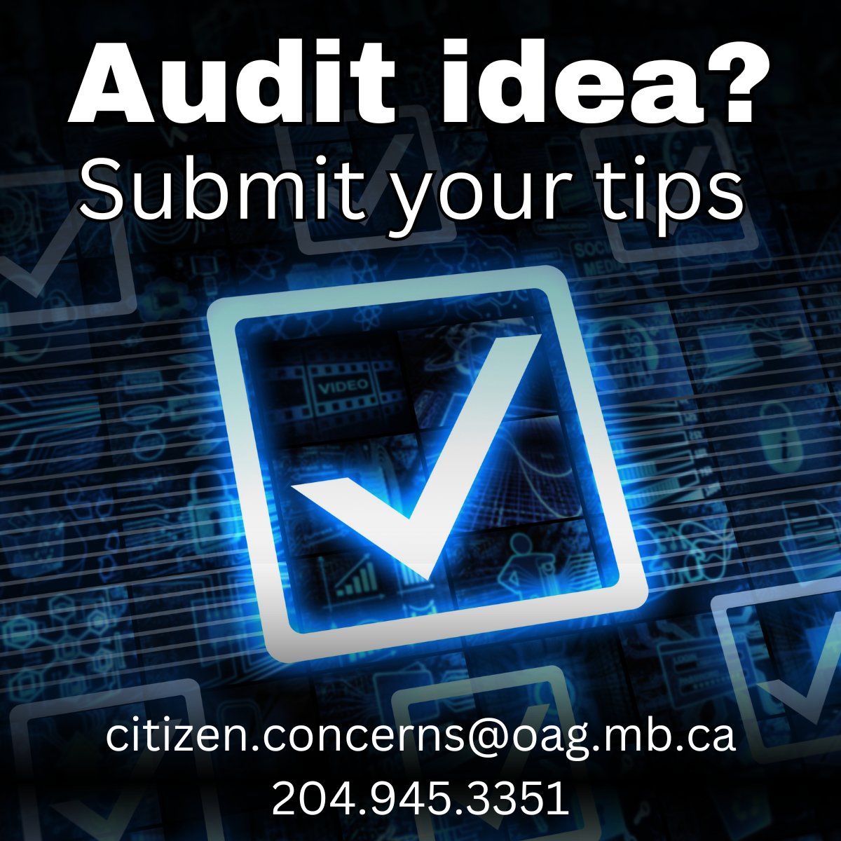 We want to hear from you! Contact us with your tips, information, and audit suggestions.  To learn more visit: ow.ly/XKxP50UKAJQ.