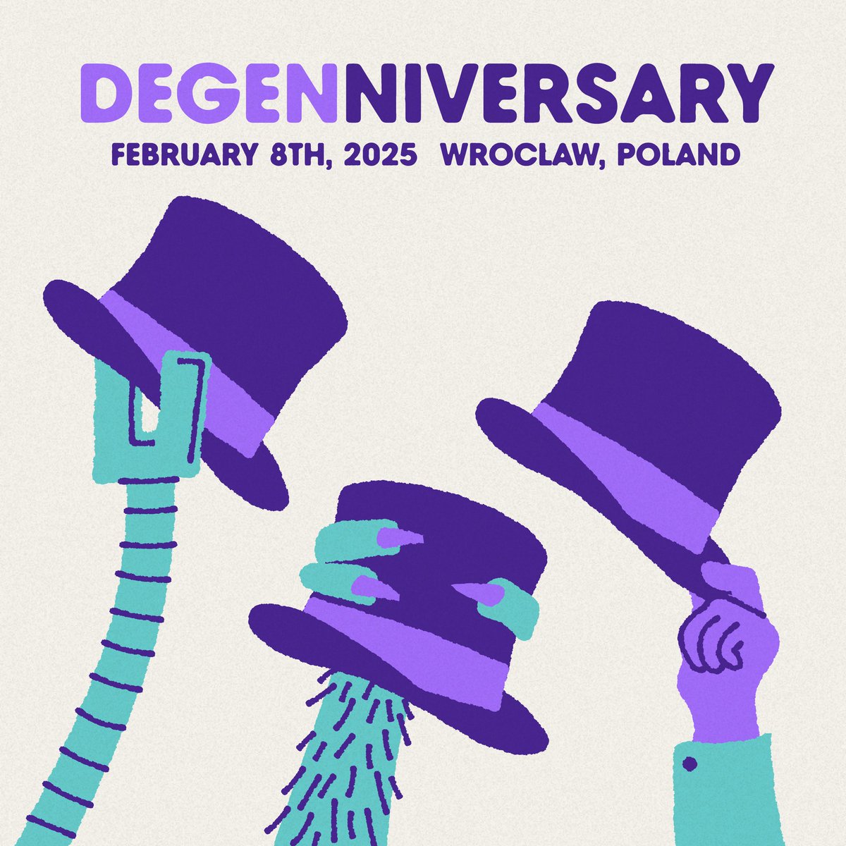 My poster design for the Degen event in Wroclaw, Poland. Happy Anniversary Degens!