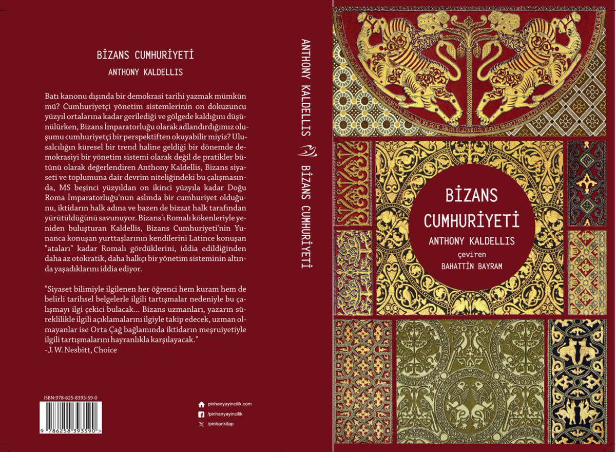 Evet, o kitap yayımlandı!

Yalnızca #Bizans dünyasına değil; monarşi, #demokrasi, ve #cumhuriyet gibi kavramlar üzerine de tekrar düşüneceğimiz o kitap yayımlandı.

kitapyurdu.com/kitap/bizans-c…