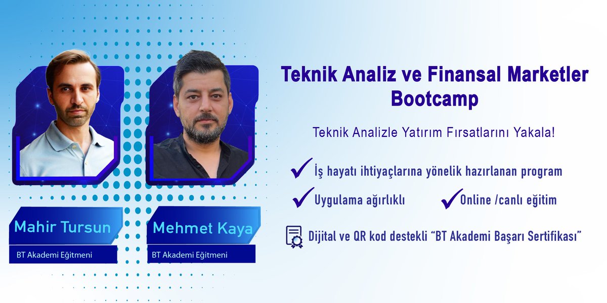 25.000 TL Değerinde ÇEKİLİŞ 🕺 

2018’den itibaren bir çok iyi traderı eğiten bu eğitim uzun aradan sonra yeniden açıldı. Bu işi meslek haline getirmek isteyenler için harika fırsat 🤝

👉Bu tweeti RT eden 1 takipçime TCTA Teknik analiz eğitimi hediye edeceğim. 

Eğitim linki;