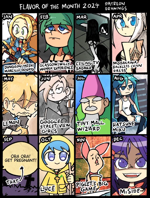 Looking back on the memes and trends of 2024.
Full illustrations collection on Pixiv:
https://t.co/yVgKfIPLkO 