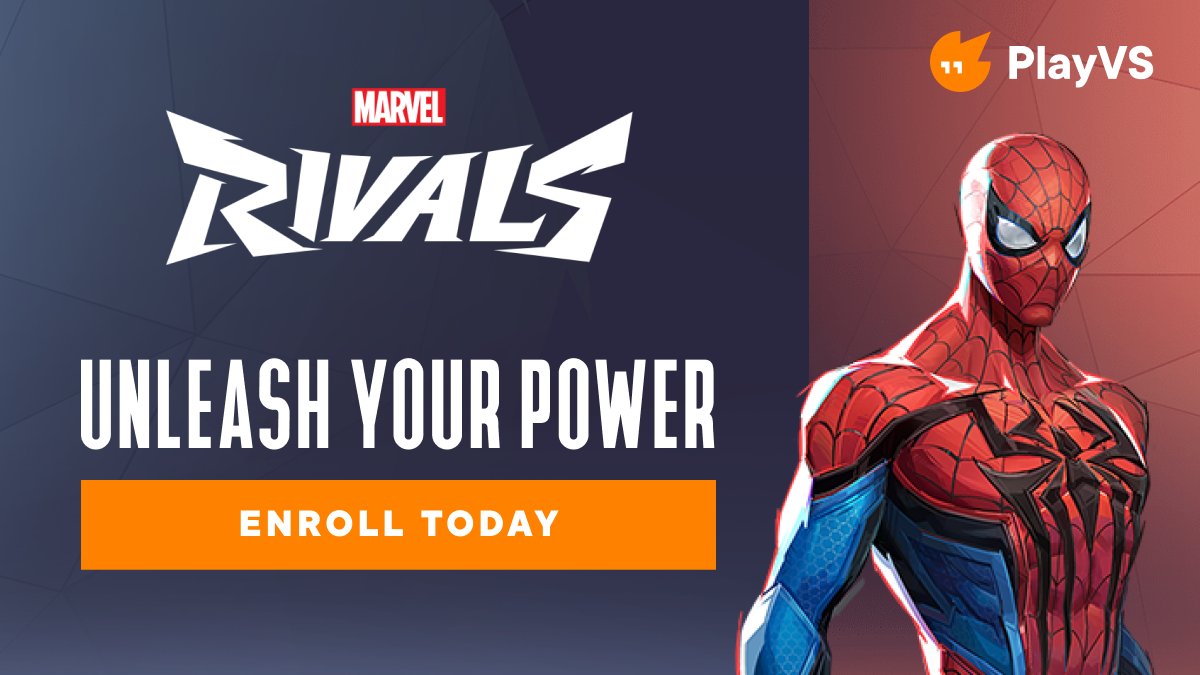 playvs's tweet photo. You asked and we've heard...

📣 Marvel Rivals is coming to PlayVS for it's inaugural season THIS Spring https://t.co/wL6uAYCWEw