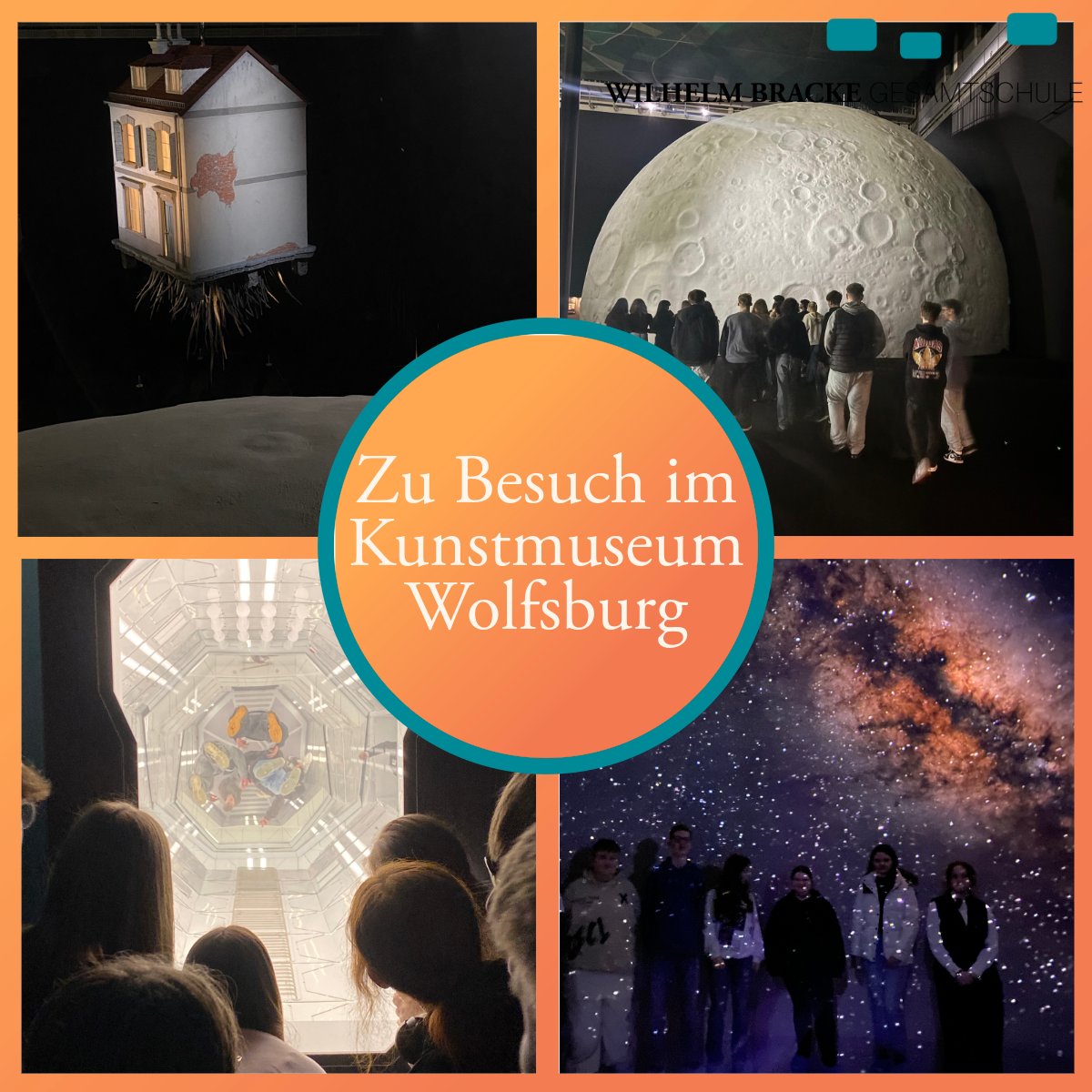 WilhelmBracke's tweet image. Zu Besuch im Kunstmuseum Wolfsburg - und plötzlich steht alles Kopf!

Letzte Woche besuchten Klassen des 10.Jahrgangs die Ausstellung "Schwerelos" von Leandro Erlich im Kunstmuseum Wolfsburg.

#Exkursion #KunstmuseumWolfsburg #Kunst #Illusion #WBG