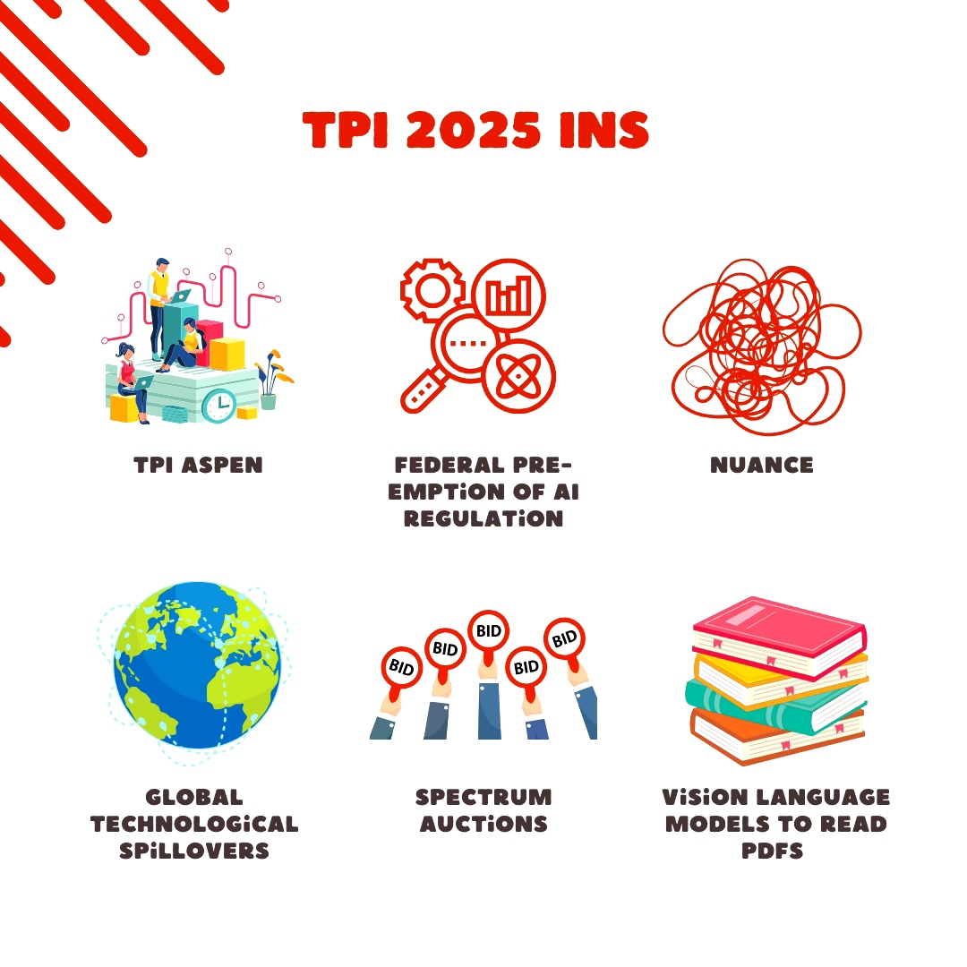 techpolicyinst's tweet photo. New year, new administration, new goals: here's what is in and out for TPI in 2025. We're all about embracing innovation and complexity while championing free expression and limited statutory authority. What would you add to our list? #newadministration #insandouts 🌍📊📚 https://t.co/taAFJRdPuY