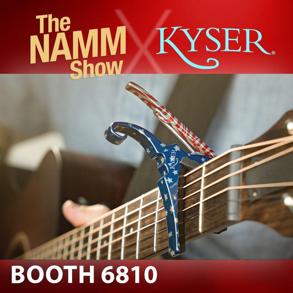 It's almost NAMM time! Join us at booth 6810 to watch our sponsored artist performances and demonstrations.

#NAMMShow2025 #Kyser #capos #Music #acoustic #fyp #NAMM