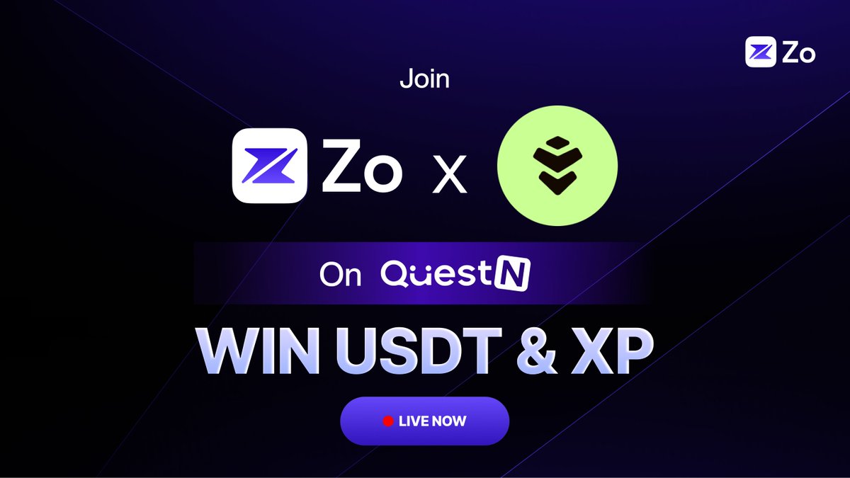 joinzo's tweet photo. Quest Alert 🚨
To celebrate the launch of Zo's Farcaster Frame, we've teamed up with @wardenprotocol, now live on @QuestN_com! Complete tasks to earn guaranteed XP and unlock exciting rewards.
Link: https://t.co/g89YIN196M
#JoinZo #ZoxWarden #QuestN https://t.co/oWQx3eYJp0