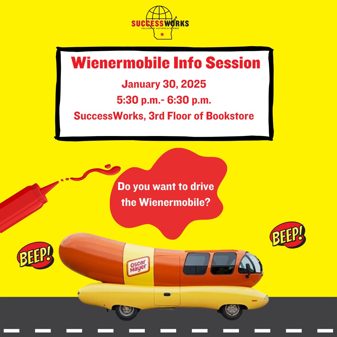 SuccessWorks (@uwsuccessworks) on Twitter photo Learn about being a Hotdogger at a special information session for UW students! Listen to <a href="/oscarmayer/">Oscar Mayer</a> reps and current Hotdoggers share more about the role. All interested students must attend this mandatory in-person session with a hard copy of your resume and cover letter. 🌭 Learn about being a Hotdogger at a special information session for UW students! Listen to <a href="/oscarmayer/">Oscar Mayer</a> reps and current Hotdoggers share more about the role. All interested students must attend this mandatory in-person session with a hard copy of your resume and cover letter. 🌭