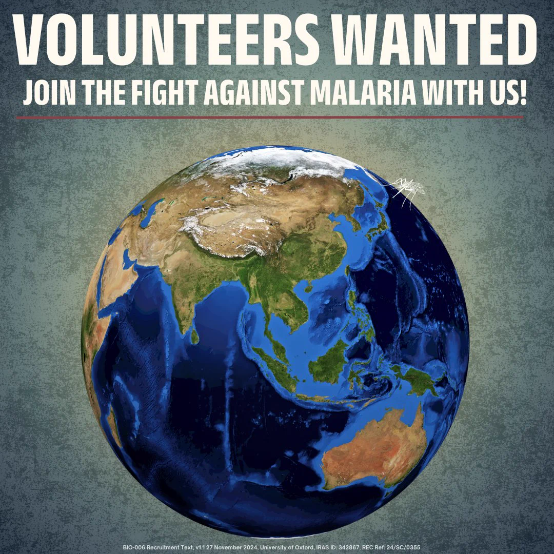 Volunteers wanted. Join the fight against Malaria with us!