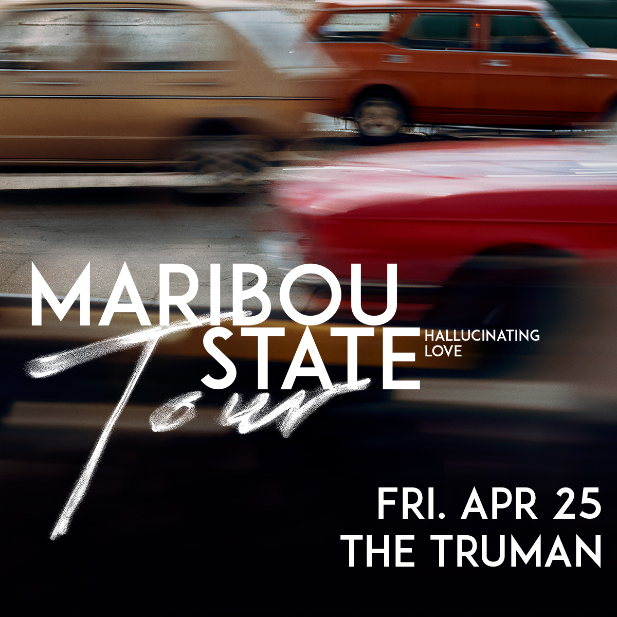 ZOOKSProduction's tweet photo. 🚨Just Announced! 🚨
.
Join us for an evening with Maribou State's "Hallucinating Love Tour" at The Truman on April 25th! ✨
.
Tickets: https://t.co/X82ViciES3 🎟️ https://t.co/t5lhvoUf91