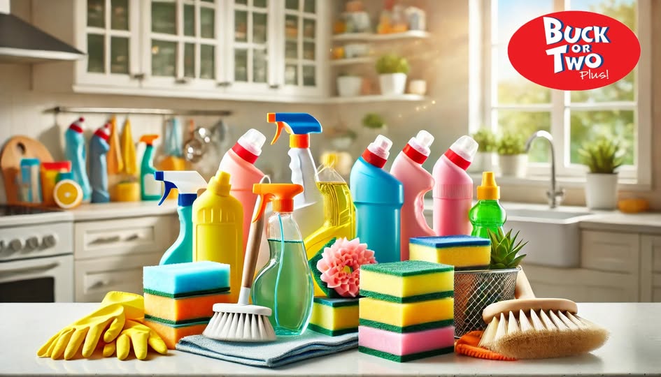 🧽A clean home is a happy home, and we have everything you need to keep it spotless! 
#Georgetown #GeorgetownOntario #Shopping #Deals #Discount #DiscountStore #ABuckorTwo #ABuckorTwoPlus #Cleaning #CleaningSupplies