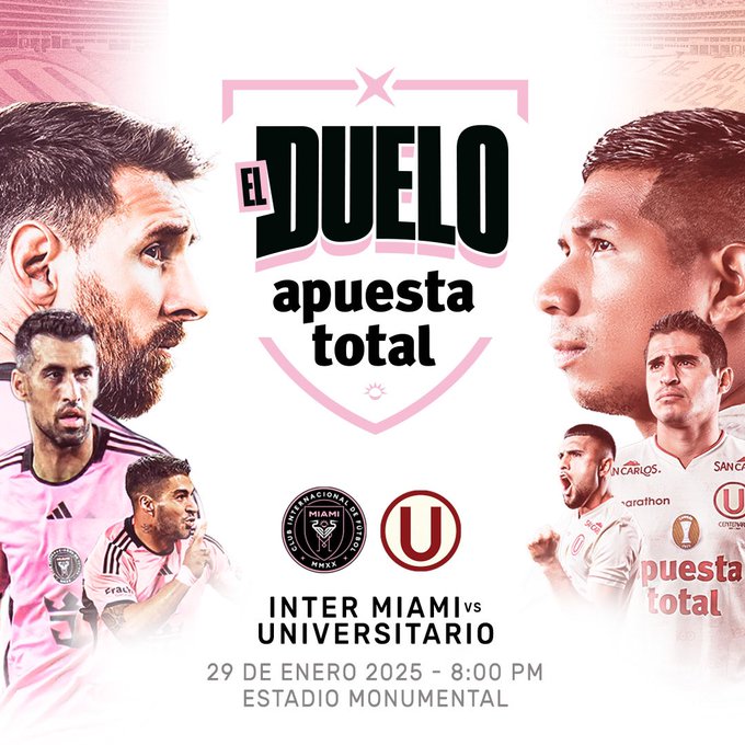 🚨 IMPORTANTE: Según la productora Sound Music, para el encuentro entre #Universitario e Inter Miami solo se podrá asistir con la camiseta de dichos clubes.
⚠️ Por protocolo de seguridad está PROHIBIDO ir con la camiseta de otros equipos. ¡Eviten inconvenientes!