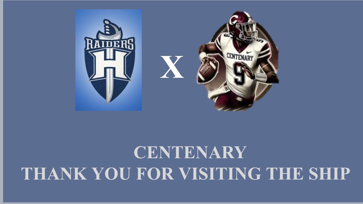 Huge thank you to <a href="/NSUDemonsFB/">NSU Football</a> and <a href="/Gents_Football/">Centenary Football</a> for stopping by on yesterday! Looking forward to seeing you guys back again and continuing recruiting our student athletes here at Huntington.