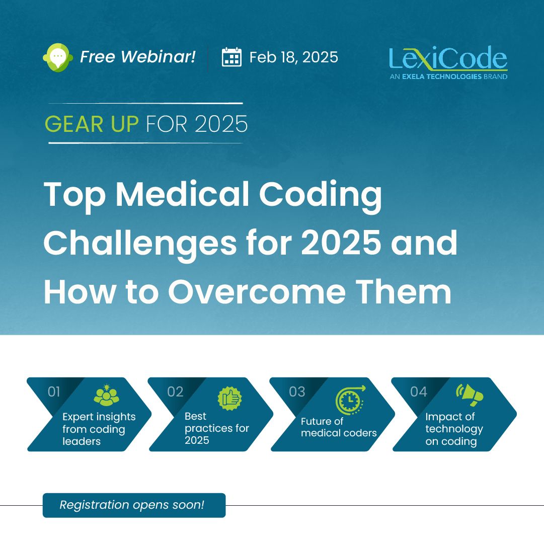 lexicode_coding's tweet image. Healthcare providers will face fresh challenges in 2025, and without the right strategies, keeping up could be tough. Don’t miss this FREE webinar! Save the date: February 18, 2025. Registration opens soon—get ready to secure your spot!
#MedicalCoding #LexiCode