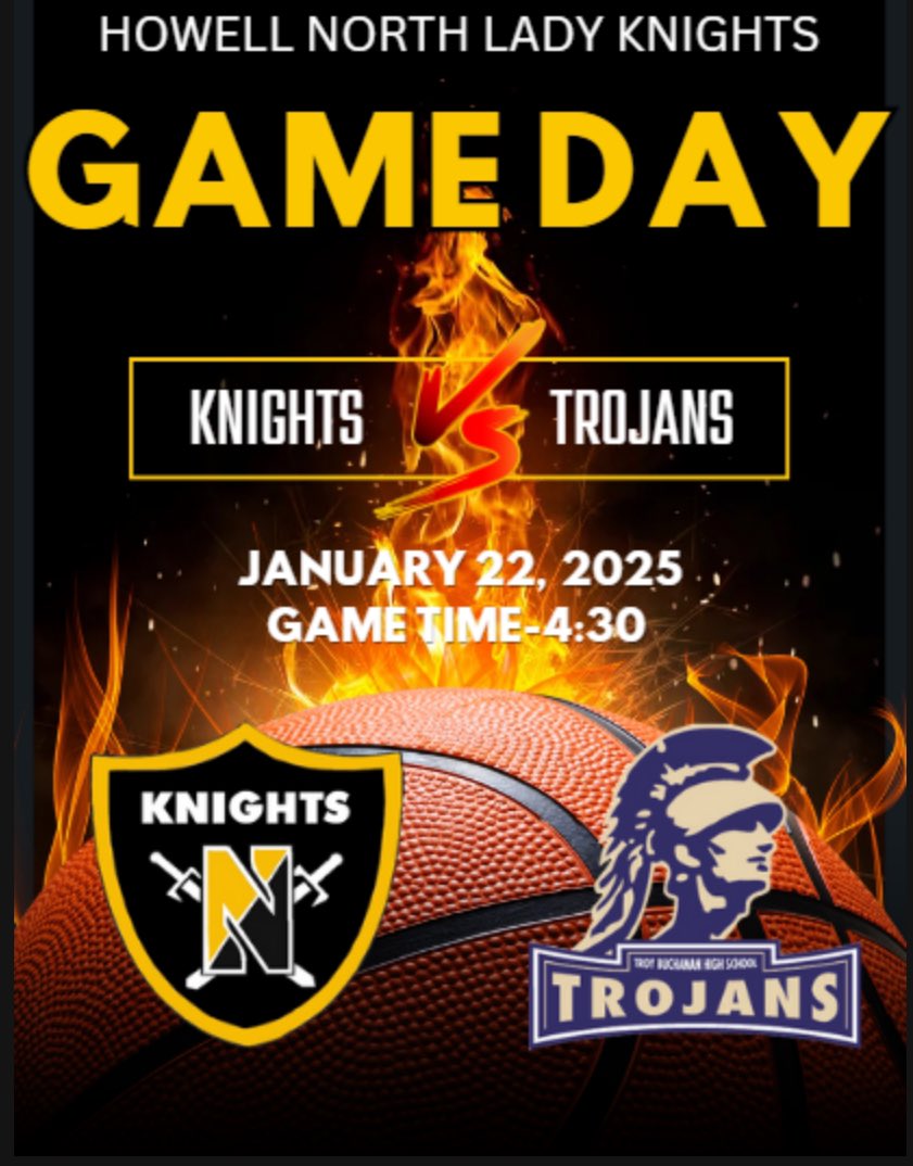 Lady Knights C Team will face the Trojans of Troy Buchanan! Tip of is at @ 4:30pm at Howell North. See you there! #uKNIGHTed #riseabove <a href="/TMoranFHN/">Tommy Moran</a> <a href="/FHN_GirlsBBall/">FHN Lady Knights Basketball</a> <a href="/SCoates1331/">Scott Coates</a> <a href="/fhnactivities/">Mike Janes</a> @FHN_Knight