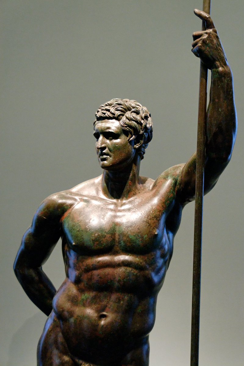 UzekGulsum's tweet photo. @histories_arch Thank you for sharing all these fascinating details about the Boxer with the caestus. I just wanted to add that it was discovered alongside the unique bronze statue of the Hellenistic prince and was part of the Barberini collection.

(image from wikipedia) https://t.co/8M1bJuPOHn