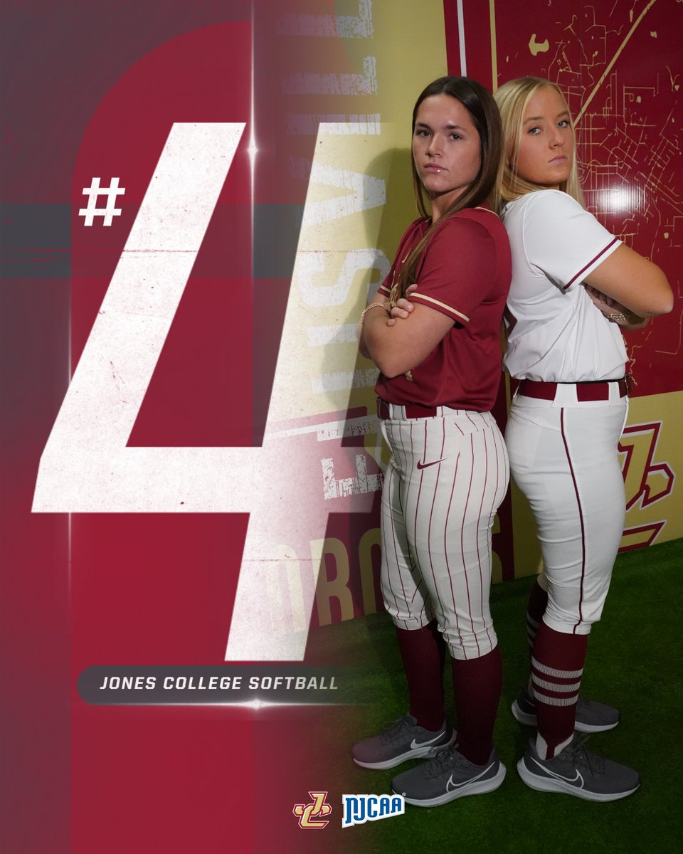 Jones College Athletics (@jc_bobcats) on Twitter photo Opening at 4β£ in the <a href="/NJCAASoftball/">NJCAA Softball</a> Top 25!
The reigning NJCAA Region 23 Champions are coming off a 13th straight* 40-win season.
#GoCatsGo Opening at 4β£ in the <a href="/NJCAASoftball/">NJCAA Softball</a> Top 25!
The reigning NJCAA Region 23 Champions are coming off a 13th straight* 40-win season.
#GoCatsGo