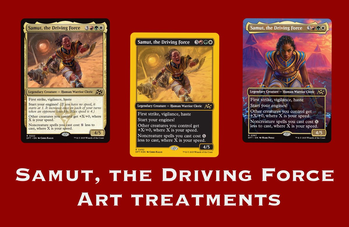 My #AetherDrift Preview card! 
I present to you, the Vizer of Naktamun, Samut! This art! I'll be posting Pre and Post Spoiler list Deck Techs!

mtg.social/DFTAmbassador
Follow me here! Linktr.ee/goddessofblund…! 

#mtg #magicthegathering #mtgambassador