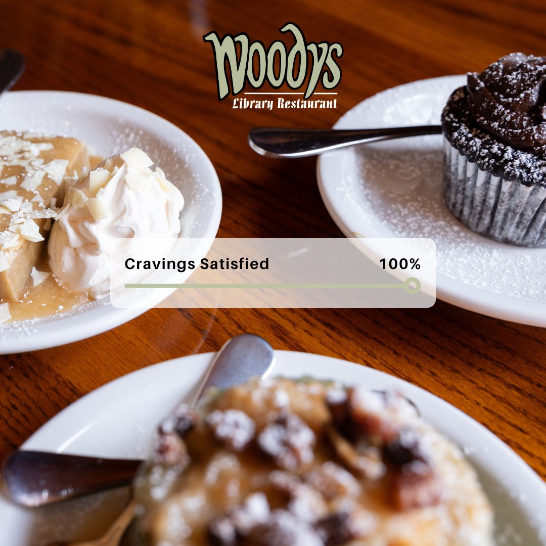 For those who know dessert is the best part of the meal… We’ve got you covered. Satisfy your cravings at Woodys!

#WoodysCarmel #CarmelIN #CarmelArtsandDesignDistrict