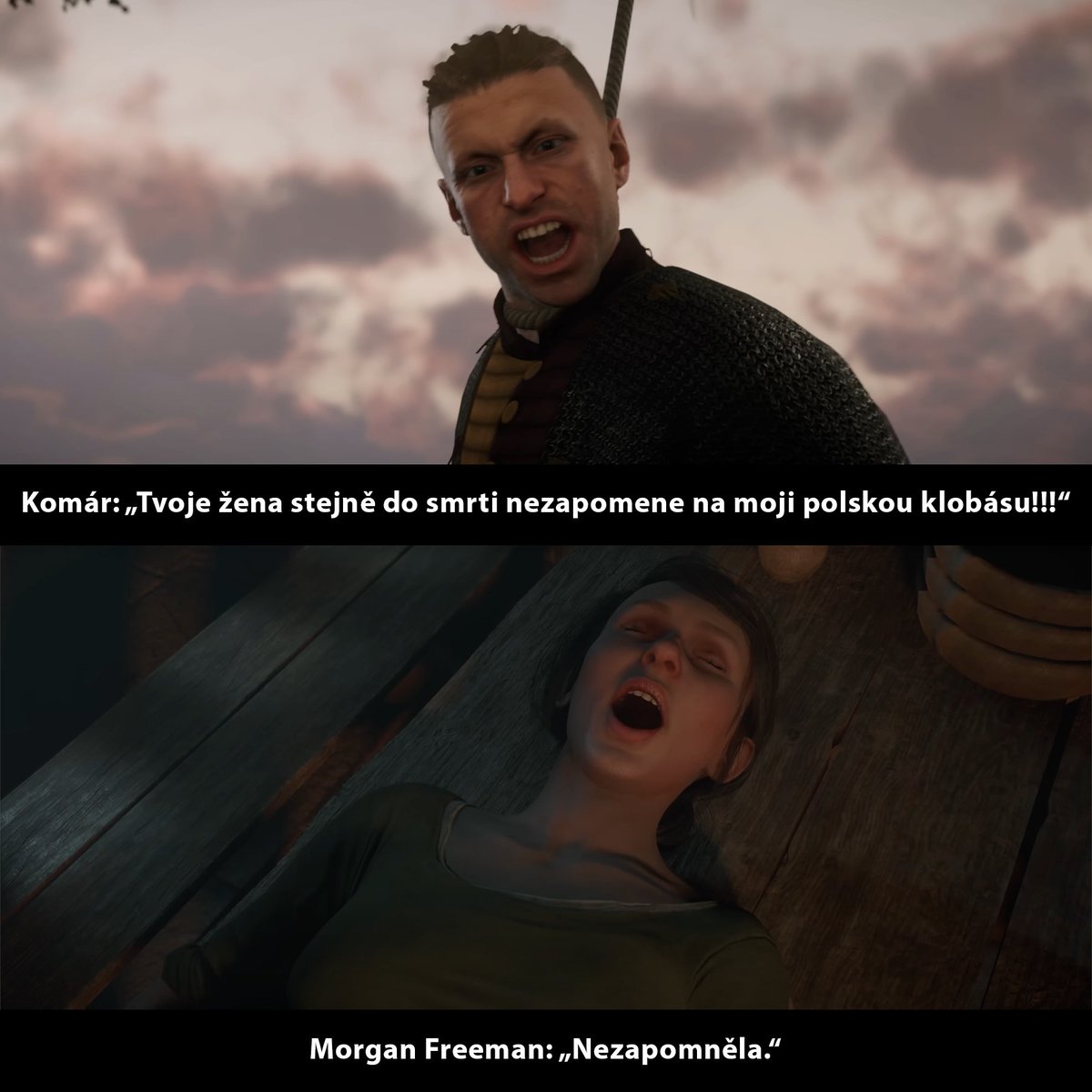 RadovanSamotny's tweet photo. Komár z Polska holt píchá jinak. 🇵🇱🌭
---
Výzva: každý den postnu jedno KCD meme a to až do vydání Kingdom Come: Deliverance 2 #KCDposting. https://t.co/nQ0jL76a7H