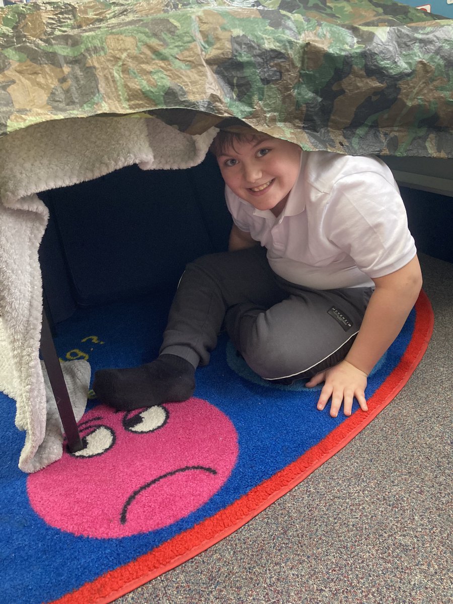 LianeLaird's tweet photo. Learning through play helps our young people to discover more about the world and themselves . Today we made an air raid shelter and had lots of discussions around why these were needed , different types of shelters and what we would put in them to help us survive @IWBSFalkirk https://t.co/Mo9391mPTx