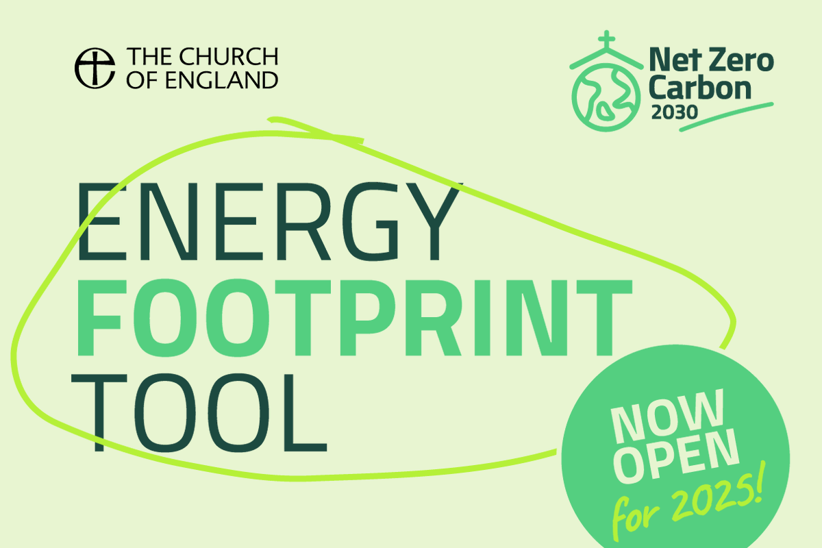 LivDiocese's tweet photo. 🌍 Help your church tackle climate change! The Energy Footprint Tool (EFT) is live to track energy use and support the Church of England’s goal of net zero by 2030. Let's make 2025 the year of action! 💚

🔗 https://t.co/W5vTSkxrk0
#NetZero2030 #EcoChurch #ClimateAction https://t.co/9qeEYW3LGZ