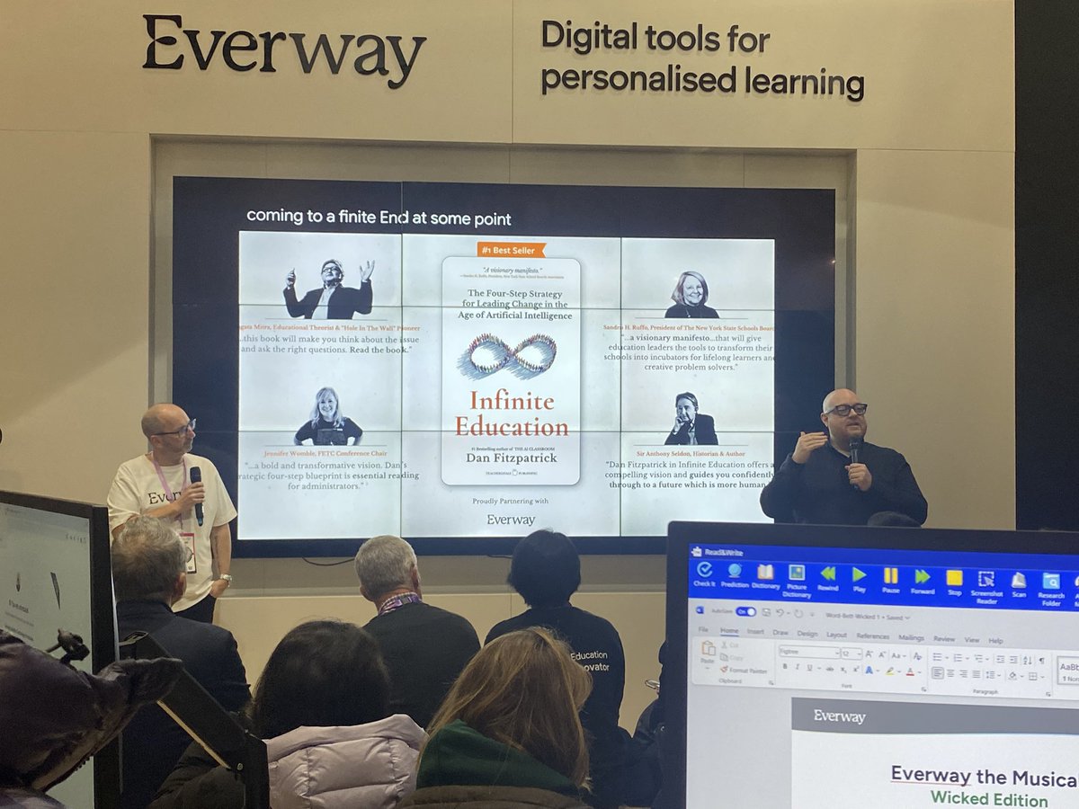 Enjoying the talk by Dan on his new book. #Everway <a href="/theaieducatorx/">Dan Fitzpatrick</a>  An amazing turn out