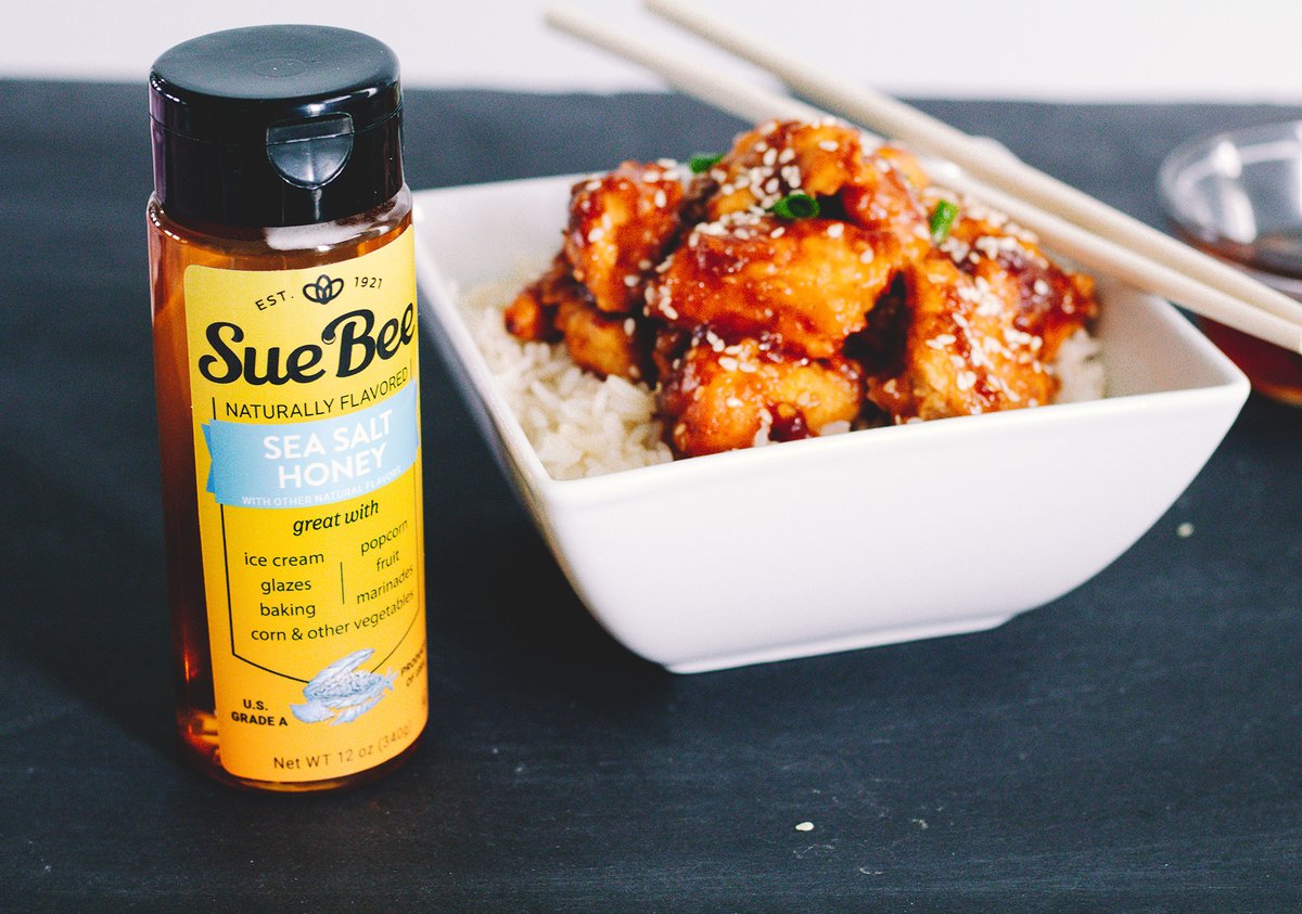SueBeeUSA's tweet photo. Sweet meets savory with SUE BEE® Sea Salt Honey! The perfect #swalty combo for any dish, try it with: 

Air Fry Chickpeas for a crunchy snack. Sesame Chicken for a savory twist, and Stir Fry for an umami-packed delight! https://t.co/JvNvXHp1C3 https://t.co/qX3dP7MUCI