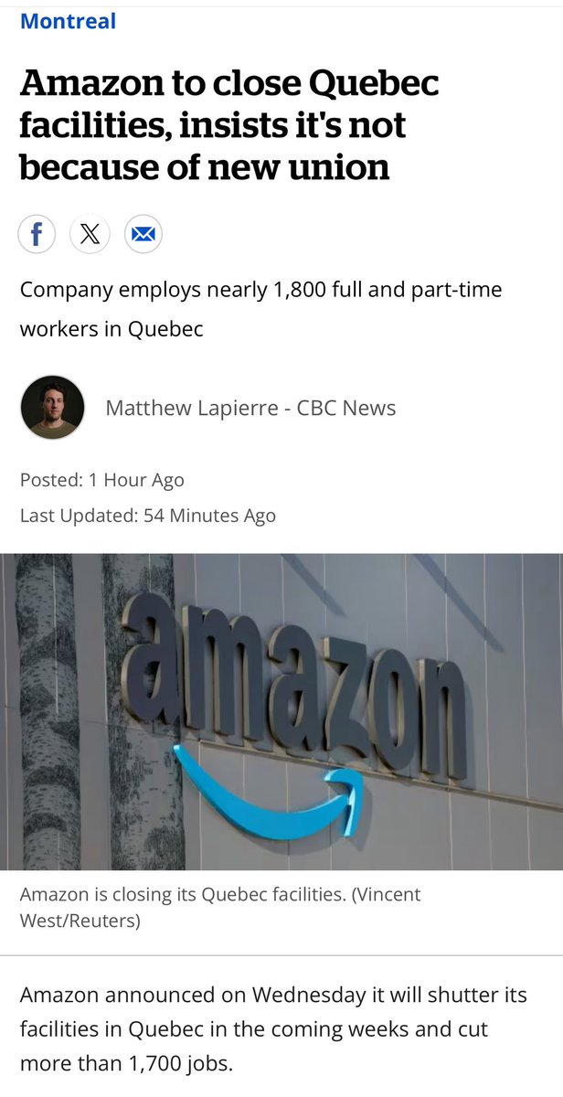 Amazon closing down the only building in Canada 🇨🇦 that has successfully unionized is the ultimate disgusting 🤢 union busting card. Displacing 1800 workers is a crime against the working class and more of a reason to hold the bosses accountable! this fight is far from over ✊🏽