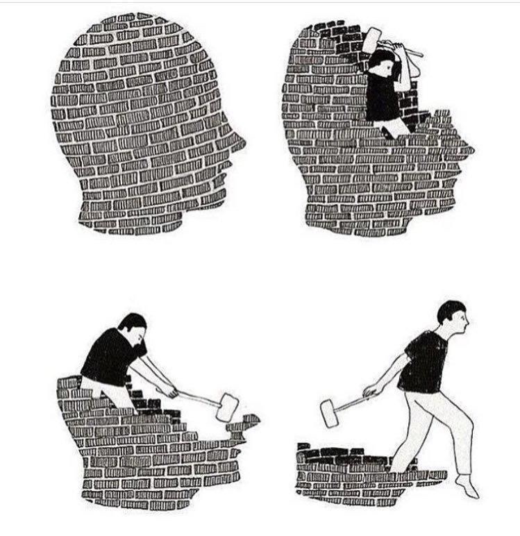 الافكار التي تورث لك .. ليست بالضرورة صحيحة وقابلة للتطبيق ..افهم ان لكل زمان ظروف .. وزمانك مختلف .. فلا تعاند ولا تكابر .. وحكم عقلك ولا تحكم كلام الناس !