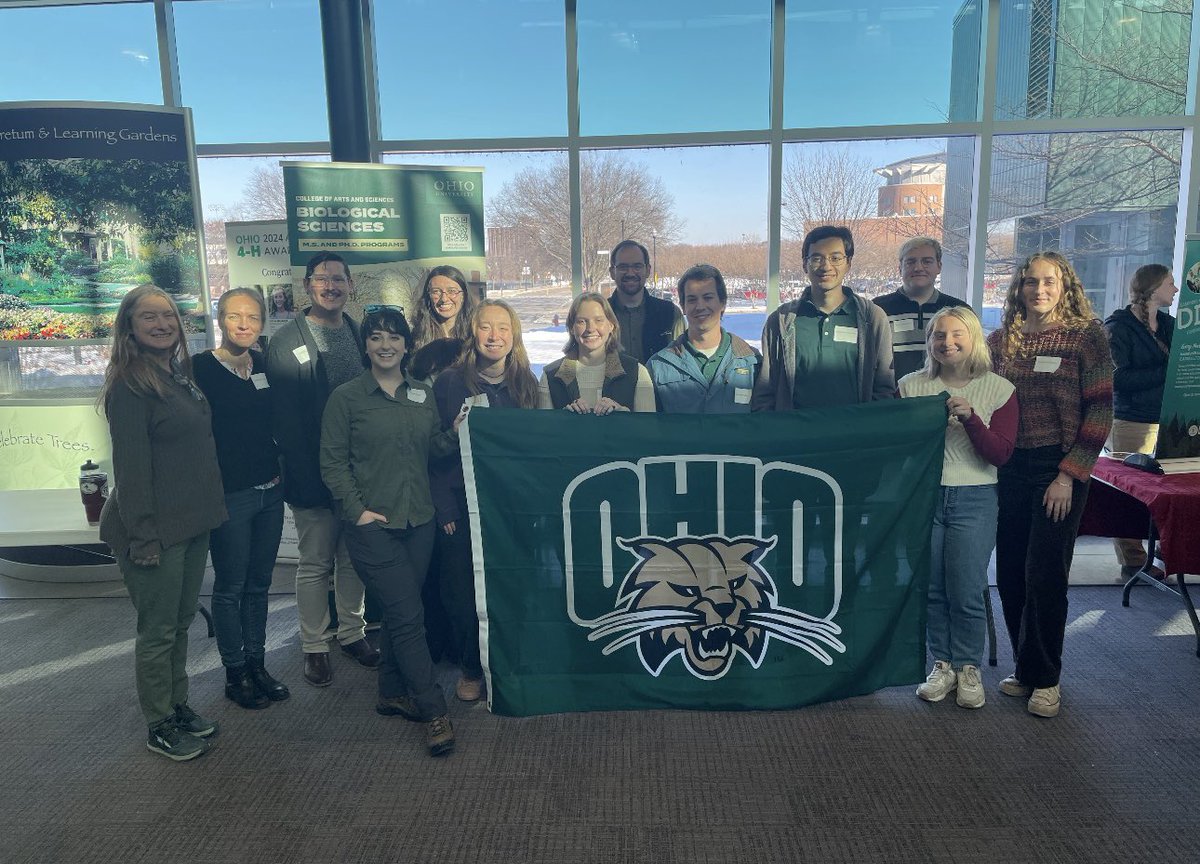 OhioBioSciences's tweet photo. Ohio Bio Sciences at the 65th Annual Ohio Wildlife Management Association Conference 🌏��🐾 Faculty and students attended to represent what Ohio BIOS has to offer! 💪💚
#ohio #ohiouniversity #ohiouniversitybobcats #ou #oubobcats #ohiou #athens #athensohio https://t.co/azjgAVnvbq