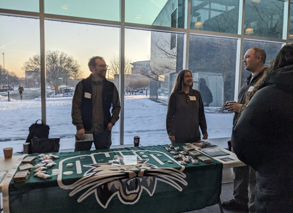 OhioBioSciences's tweet photo. Ohio Bio Sciences at the 65th Annual Ohio Wildlife Management Association Conference 🌏��🐾 Faculty and students attended to represent what Ohio BIOS has to offer! 💪💚
#ohio #ohiouniversity #ohiouniversitybobcats #ou #oubobcats #ohiou #athens #athensohio https://t.co/azjgAVnvbq