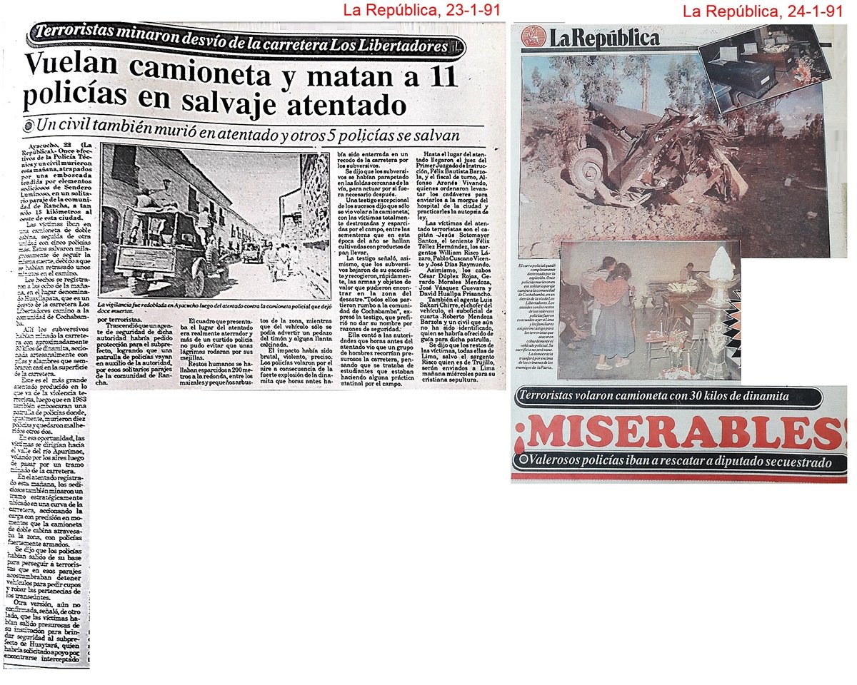 GustavoRojasQ's tweet photo. LA CRONOLOGÍA SANGRIENTA Y OCULTA
Durante más de una década, el PCP-SL y el MRTA  ocasionaron muerte y destrucción en nuestro país. Esta es la cronología de los atentados cometidos por dichas organizaciones terroristas.
#TerrorismoNuncaMás
Semana del 20 al 26 de enero: (1/7) https://t.co/JMH9kf4piq