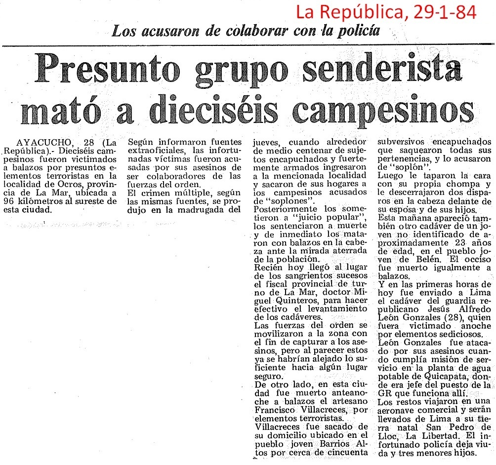 GustavoRojasQ's tweet photo. LA CRONOLOGÍA SANGRIENTA Y OCULTA
Durante más de una década, el PCP-SL y el MRTA  ocasionaron muerte y destrucción en nuestro país. Esta es la cronología de los atentados cometidos por dichas organizaciones terroristas.
#TerrorismoNuncaMás
Semana del 20 al 26 de enero: (1/7) https://t.co/JMH9kf4piq
