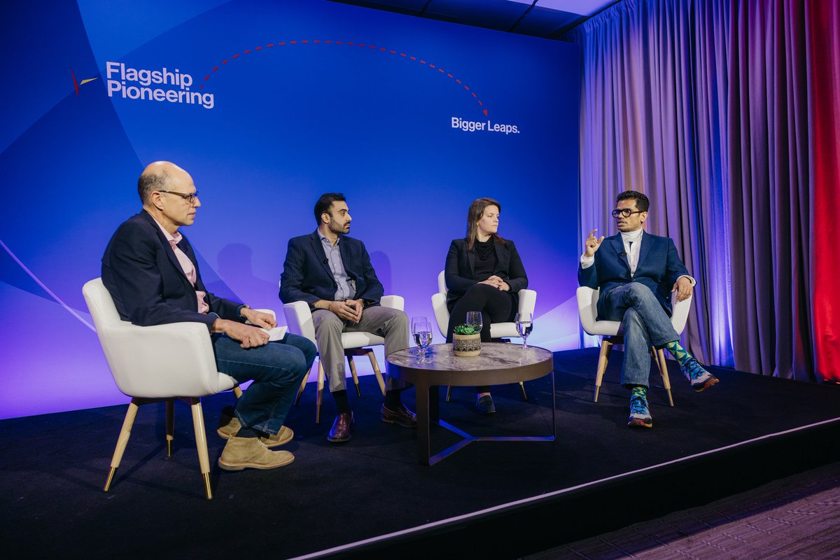 Flagship Pioneering (@flagshippioneer) on Twitter photo ➡️<a href="/MickeyAtwal/">Mickey Atwal</a>, Chief Data and AI Officer at <a href="/Flagship_PI/">Pioneering Intelligence</a>, <a href="/gibsmk/">Molly Gibson</a>, Origination Partner at Flagship Pioneering, and Rajesh Ramaswamy, SVP, Head of Machine Learning and Artificial Intelligence Strategy at <a href="/SailBiomeds/">Sail Biomedicines</a>, joined Marcello Damiani, Flagship Senior Partner, for a wide ➡️<a href="/MickeyAtwal/">Mickey Atwal</a>, Chief Data and AI Officer at <a href="/Flagship_PI/">Pioneering Intelligence</a>, <a href="/gibsmk/">Molly Gibson</a>, Origination Partner at Flagship Pioneering, and Rajesh Ramaswamy, SVP, Head of Machine Learning and Artificial Intelligence Strategy at <a href="/SailBiomeds/">Sail Biomedicines</a>, joined Marcello Damiani, Flagship Senior Partner, for a wide