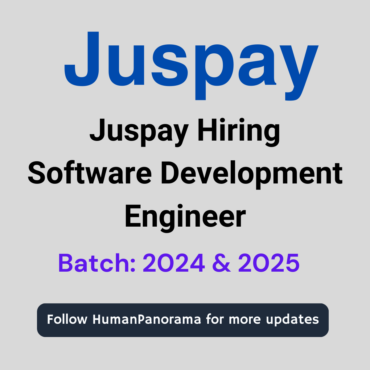HumanPanorama's tweet photo. Juspay Hiring Software Developer
Batch: 2024 &amp; 2025
Apply Now: https://t.co/x2zWTFI7bj

#JoinJUSPAY #TechCareer #Fintech #Innovation #JobOpportunity https://t.co/Eco6jVQsgr