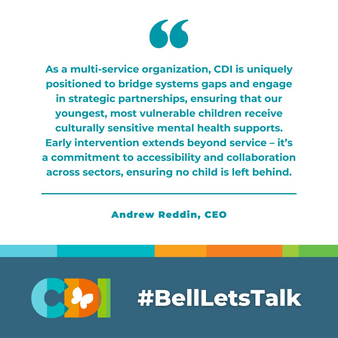 #EarlyIntervention and collaboration are key to addressing Canada’s #YouthMentalHealth crisis. This #BellLetsTalk day and beyond, CDI is focused on prevention and providing every child with the foundation they need to thrive.

Learn more: childdevelop.ca/child-youth-me…