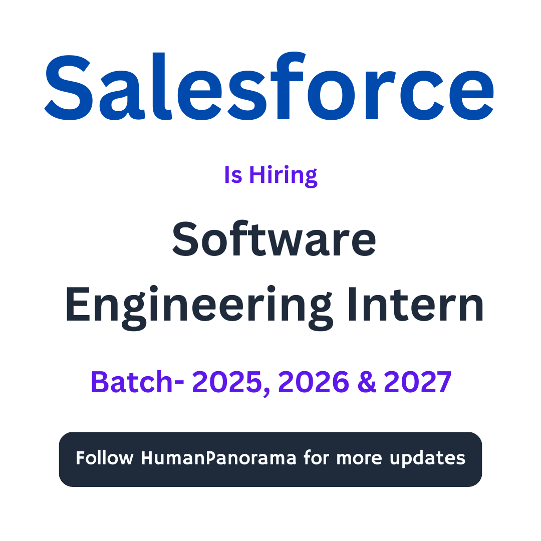 HumanPanorama's tweet photo. Salesforce Hiring !!
Batch: 2025, 2026, 2027
Role: Intern
Stipend - 75k
Apply Now: https://t.co/lkA5LgwiUV

#frontenddeveloper #frontend #hiring #freshers #freshershiring #freshersjobs #webdeveloper #softwareengineer #softwaredeveloper #HiringAlert #internships https://t.co/L2Rv6HYPld