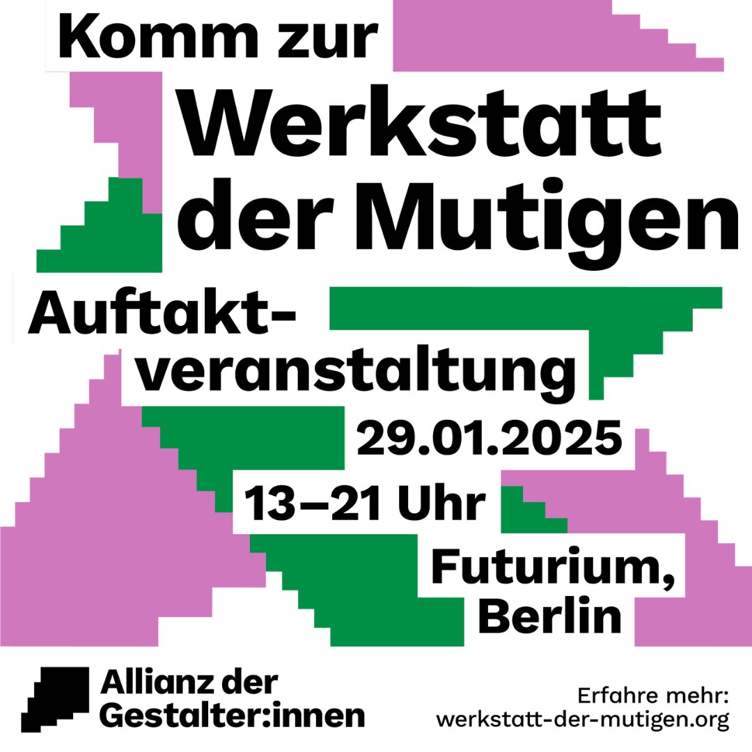 D_S_E_E's tweet photo. Regionale Gestalter:innen treffen Politiker:innen: parteiübergreifend, lösungsorientiert, bundesweit. In der #WerkstattderMutigen bilden Gestalter:innen und Bundestagskandidierende Tandems, um regionale Lösungen bundesweit voranzubringen. https://t.co/xCqqBFu5Lk