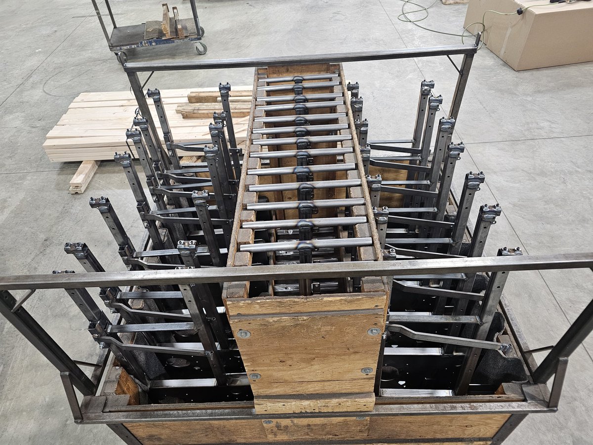 PowerTow_NW's tweet photo. Fresh batch of Model 40 EZ machines welded, cleaned, and ready for powder coating! With over 20,000 in the field and 30+ years of proven performance, this best-seller is built to last. Call 208-635-5352 or email sales@powertow.com to learn more! #Powertow #Model40 #aviation https://t.co/nBXrWhcmyo