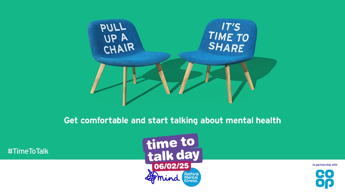 Mental health can be a difficult topic, but did you know that 1 in 4 of us will experience a #mentalhealth problem in our lifetime? #TimeToTalk Day is the perfect opportunity to get talking about it: timetotalkday.co.uk