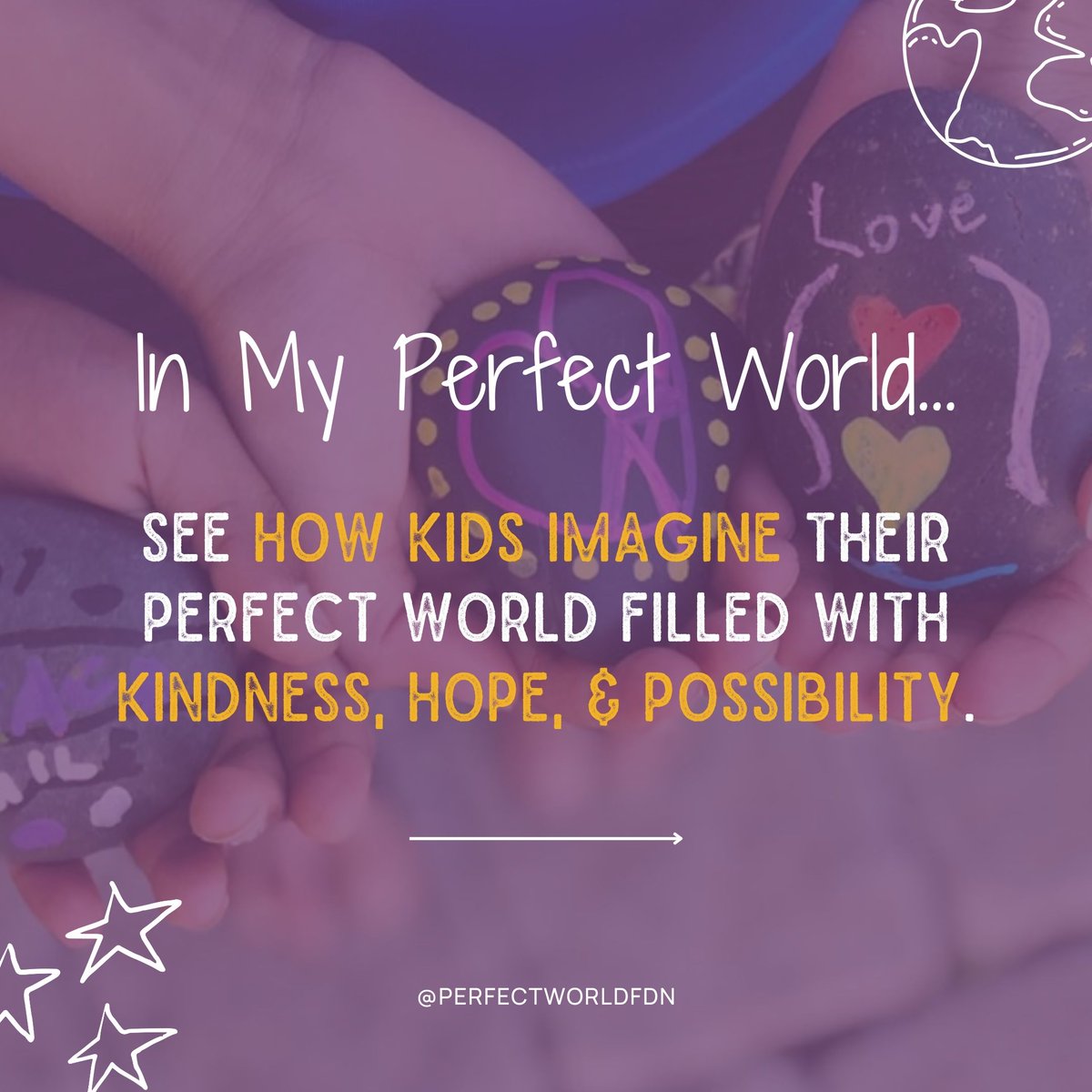 PerfectWorldFdn's tweet image. What does a perfect world look like through a child's eyes? From kindness to giving, our youth share their dreams for a brighter future. 💭

Be inspired by their creativity! Sign up for our Good News Digest for more uplifting stories: iapw.org/subscribe-to-o…