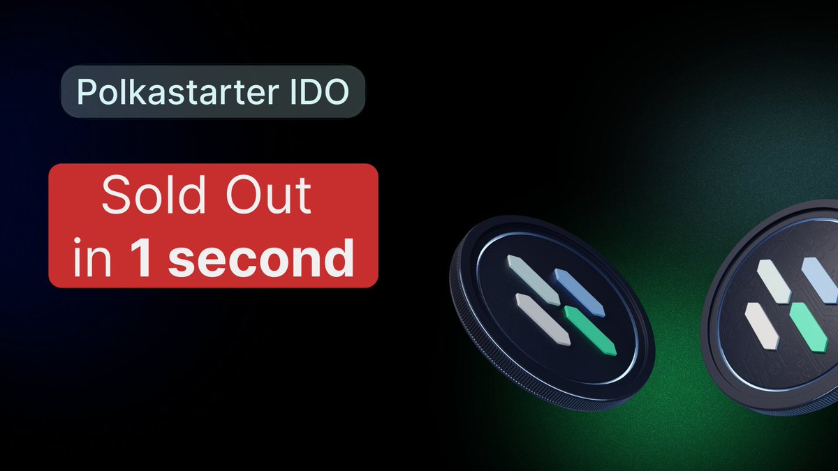 🚨 1 second 🚨

The time it took to close Polkastarter FCFS IDO