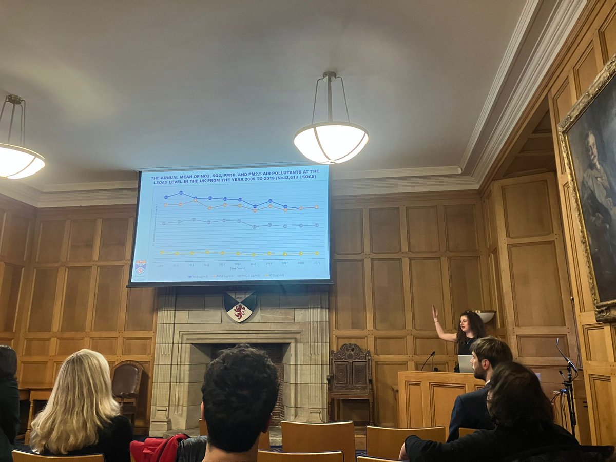 Mary Abed Al Ahad (@ahadmary) on Twitter photo I am happy present my research on how air pollution impacts life satisfaction throught health impairment in the UK at the Medical Humanities conference at the University of St Andrews on Monday.
<a href="/CPCpopulation/">CPC</a>
<a href="/GeoPopHealthStA/">Population & Health Research</a>
<a href="/StAndrewsSGSD/">St Andrews Geography & SD</a>
<a href="/IMPRS_PHDS/">IMPRS-PHDS</a>
<a href="/StAndMedicine/">School of Medicine</a> I am happy present my research on how air pollution impacts life satisfaction throught health impairment in the UK at the Medical Humanities conference at the University of St Andrews on Monday.
<a href="/CPCpopulation/">CPC</a>
<a href="/GeoPopHealthStA/">Population & Health Research</a>
<a href="/StAndrewsSGSD/">St Andrews Geography & SD</a>
<a href="/IMPRS_PHDS/">IMPRS-PHDS</a>
<a href="/StAndMedicine/">School of Medicine</a>