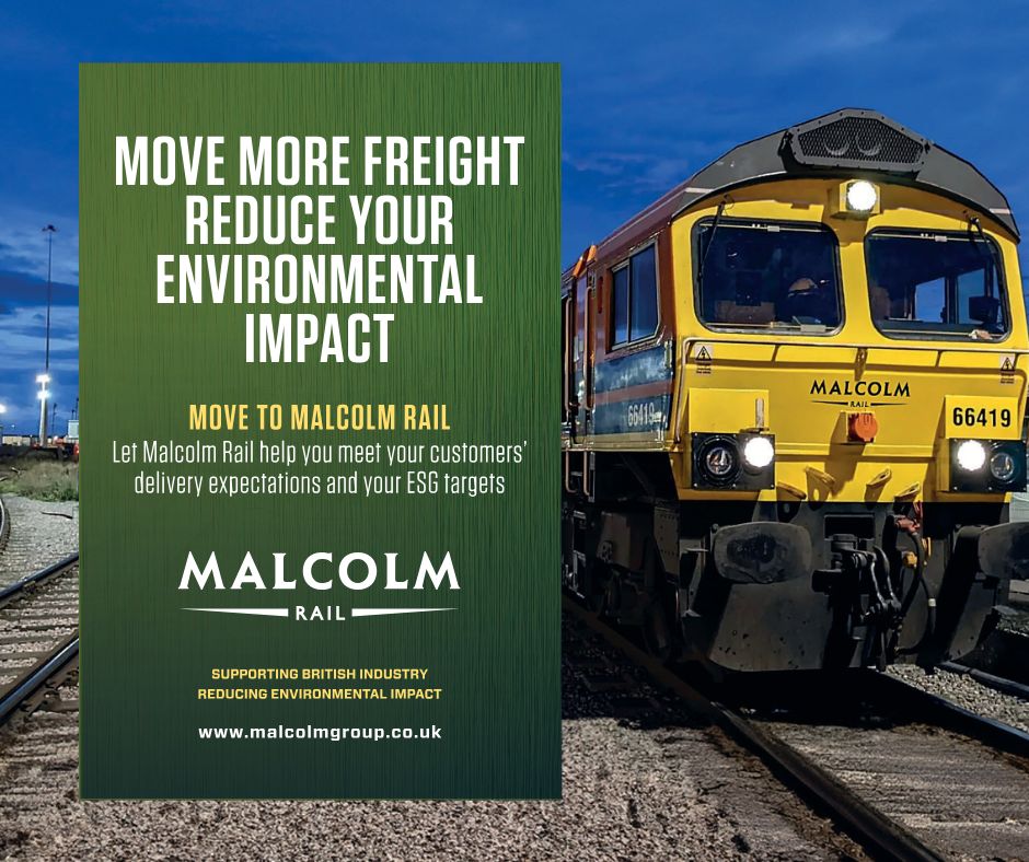 MalcolmGroup's tweet photo. Transporting goods by rail freight will play an integral part in our environmental sustainability strategy to reduce carbon emissions both for The Malcolm Group and the customers we support.
#MalcolmRail #EnvironmentalLogistics #Sustainability https://t.co/Ck0alOHNKJ