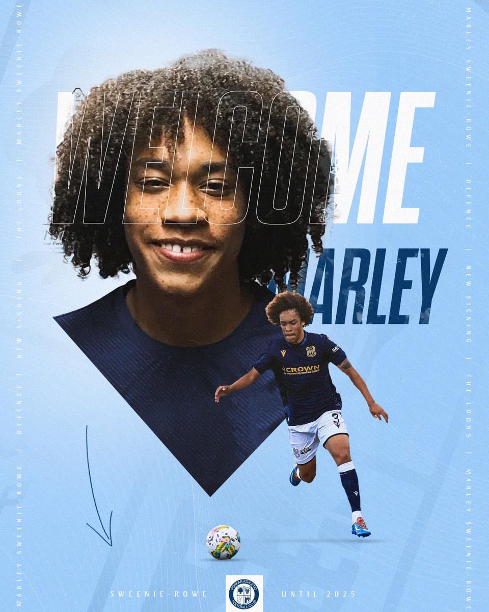 ForfarAthletic's tweet photo. WELCOME TO THE LOONS MARLEY SWEENIE-ROWE

Forfar Athletic are delighted to announce the signing of left back Marley Sweenie-Rowe, on loan from Dundee until the end of the season. https://t.co/ryinYTnw22