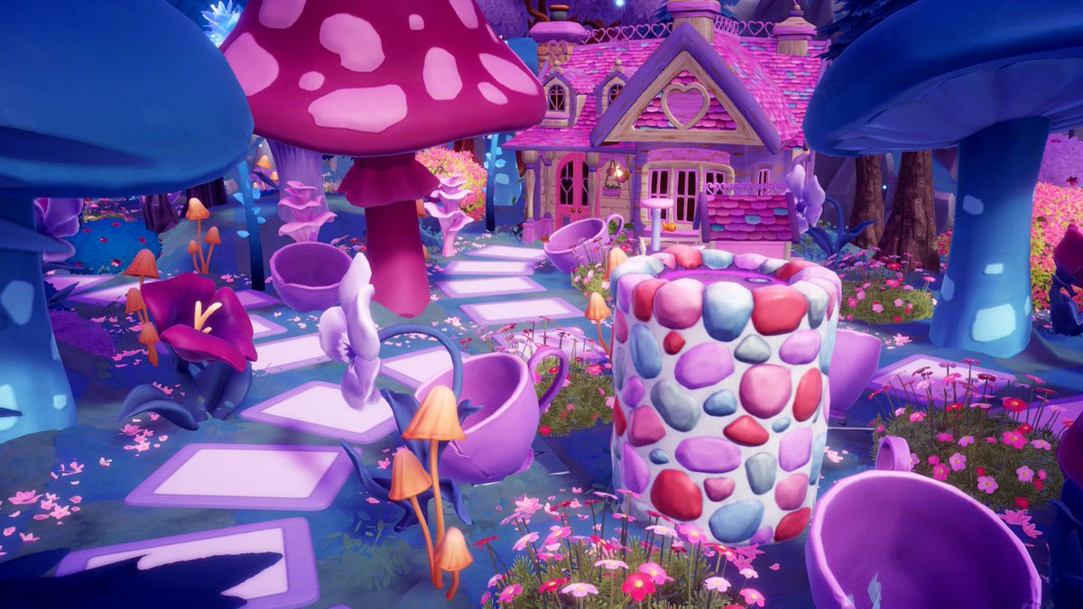 lauwiny's tweet photo. Final Part - Teapot Falls decoration from Storybook Vale @DisneyDLV ☕️✨💗🍄
#DisneyDreamlightValley #StorybookVale https://t.co/f6IswZ0eX1