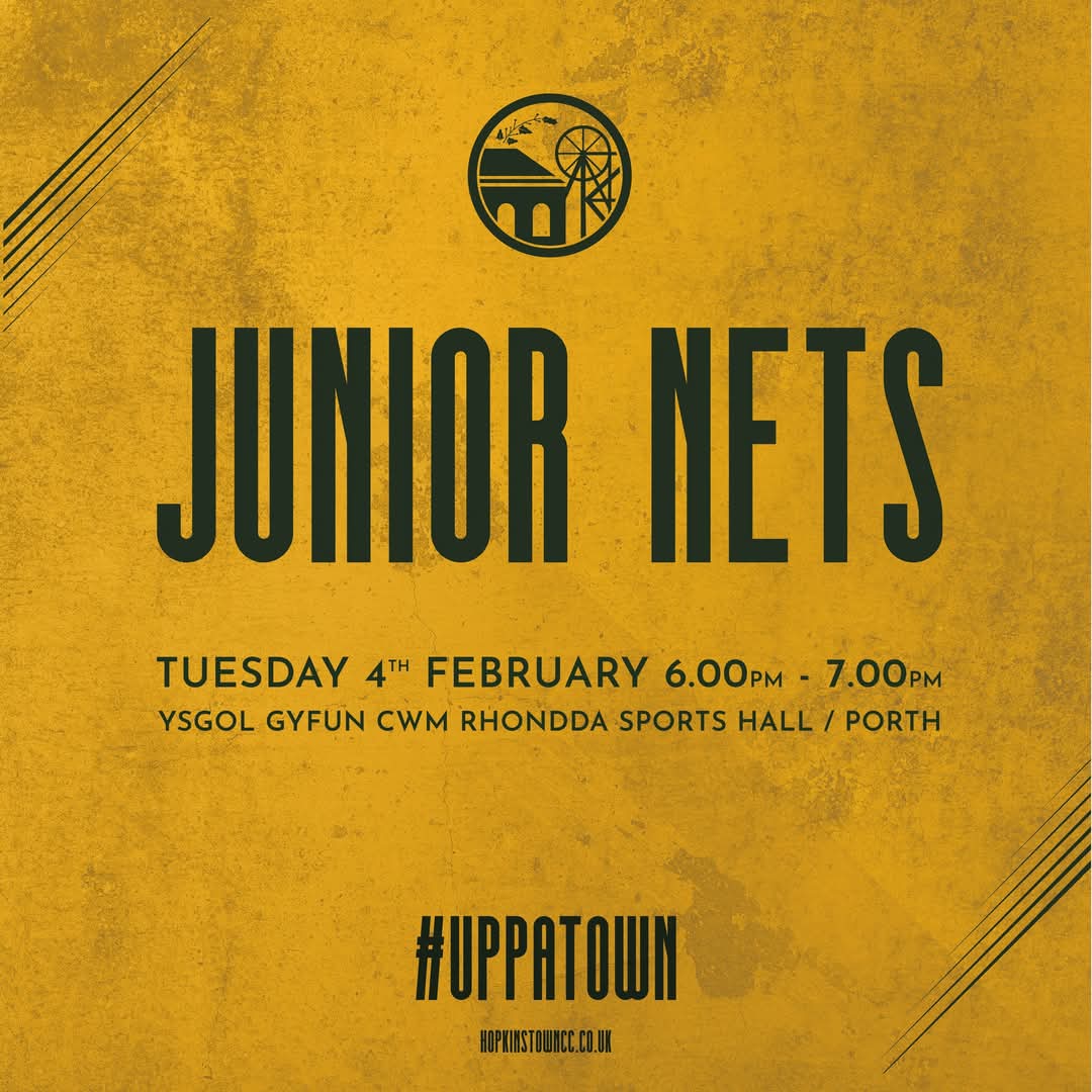 HopkinstownCC's tweet photo. We are excited to kick off our 2025 training nets!
Starting Tuesday 4th February at Ysgol Gyfun Cwm Rhondda Sports Hall, CF39 9EP.

Junior (All ages): 6pm - 7pm

Mens &amp; Womens: 7pm - 8pm

We welcome new players of all ages &amp; abilities to come along &amp; join in the fun! https://t.co/prQH5gY8Lm