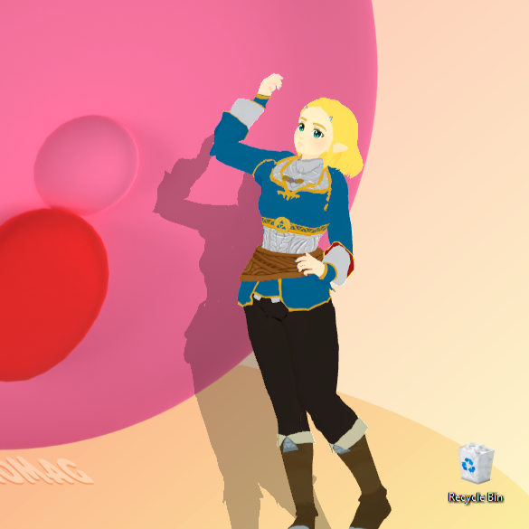 NotXenoMag's tweet photo. Zelda Desktop Mate :D. https://t.co/TOeuh26u4a